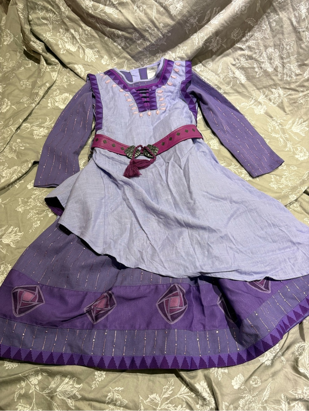Disney Wish Asha purple dress costume 5 6